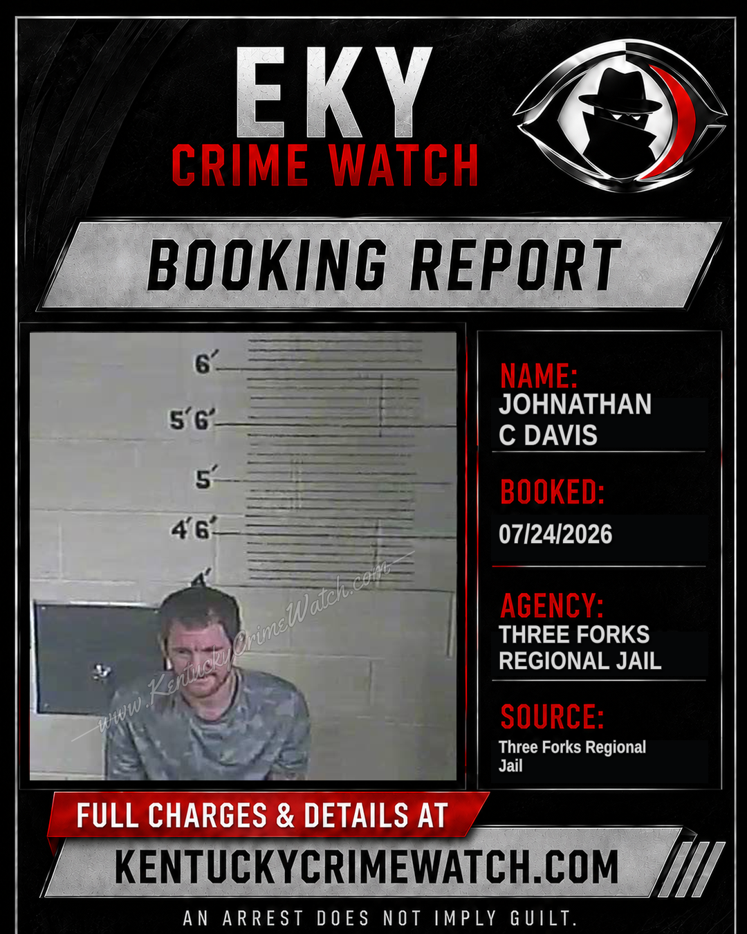 Johnathan C Davis booking image