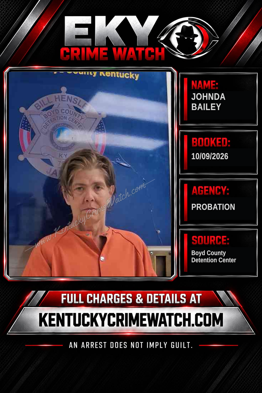 JOHNDA BAILEY booking image