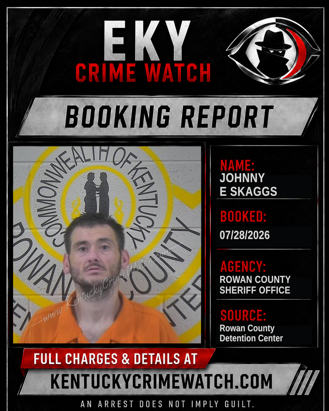 JOHNNY E SKAGGS booking image