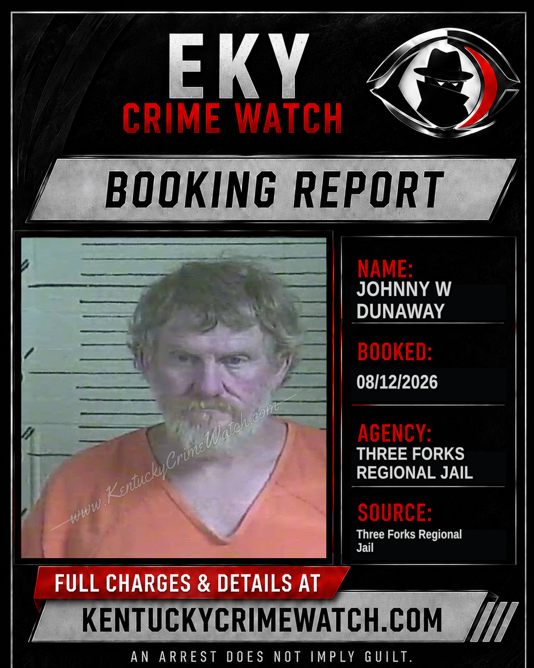 Johnny W Dunaway booking image