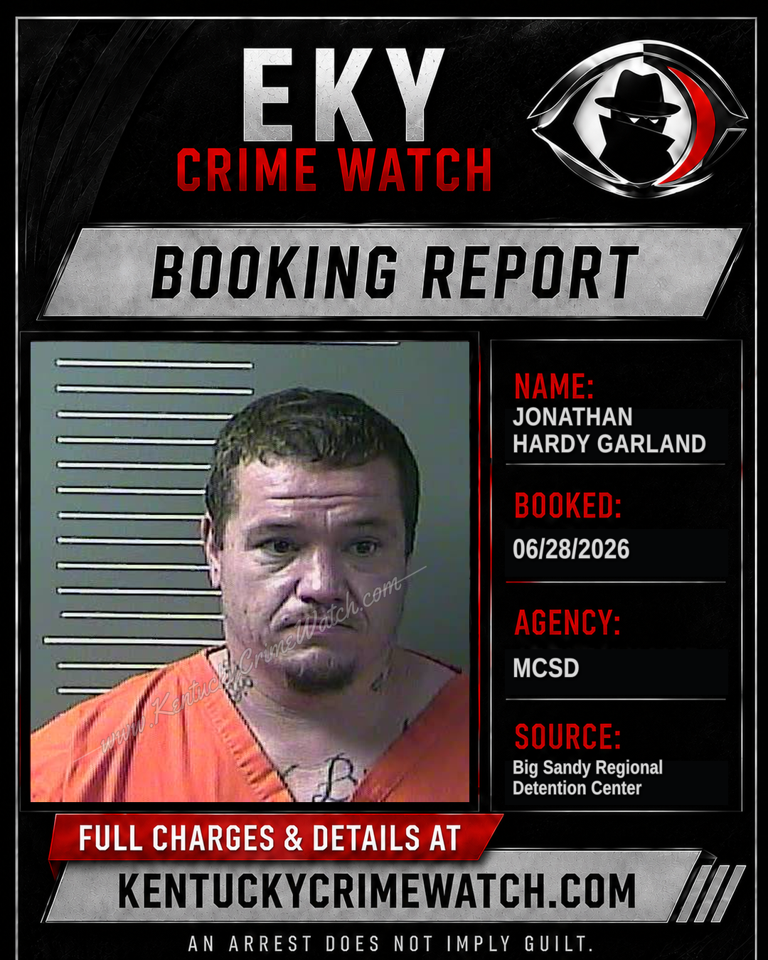 JONATHAN HARDY GARLAND booking image