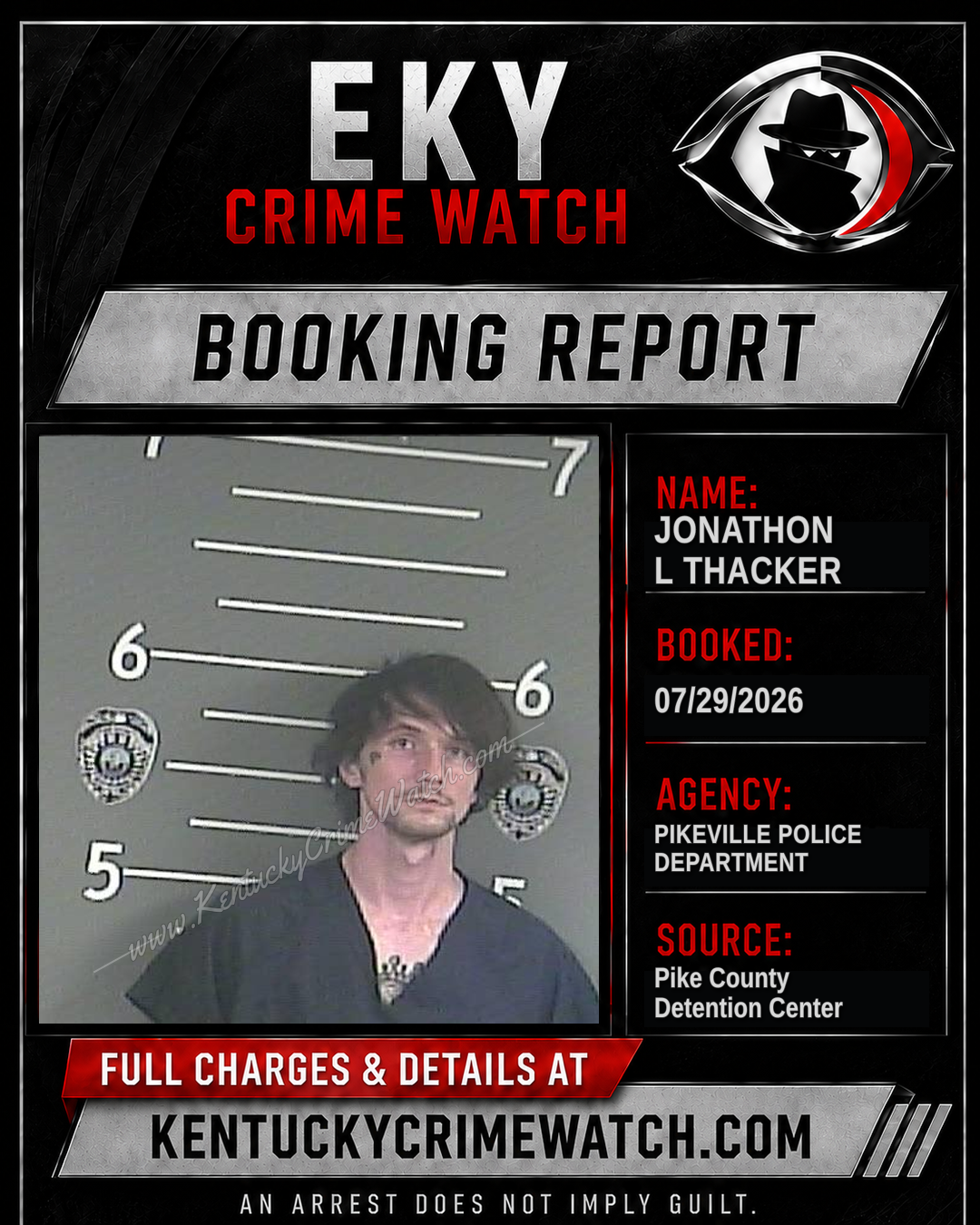 JONATHON L THACKER booking image