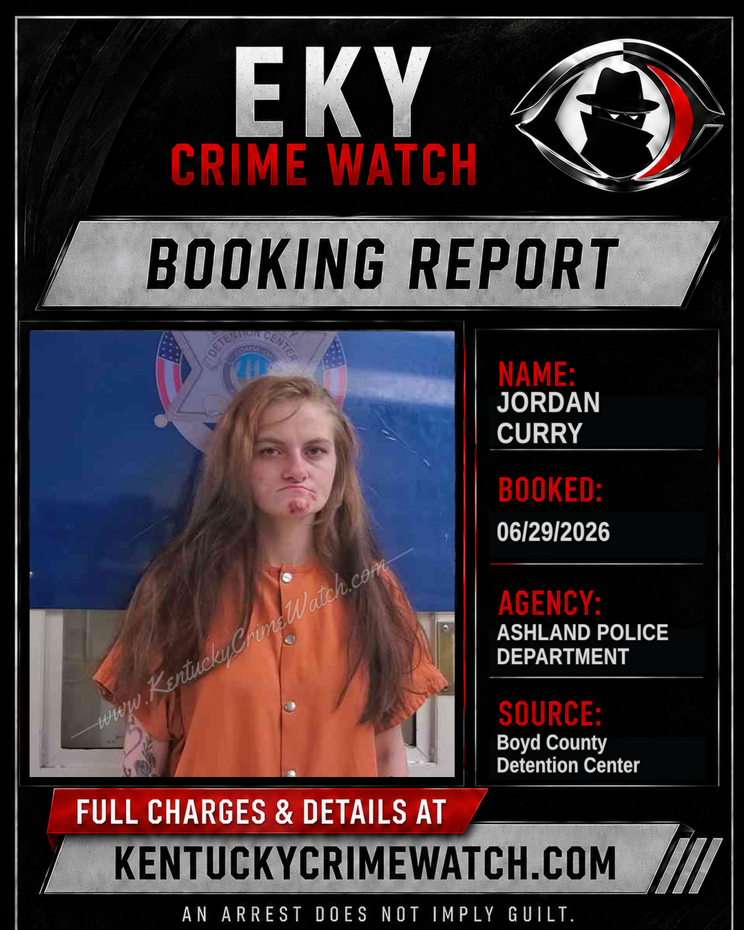 JORDAN CURRY booking image