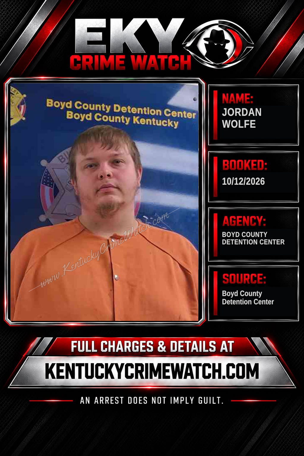 JORDAN WOLFE booking image