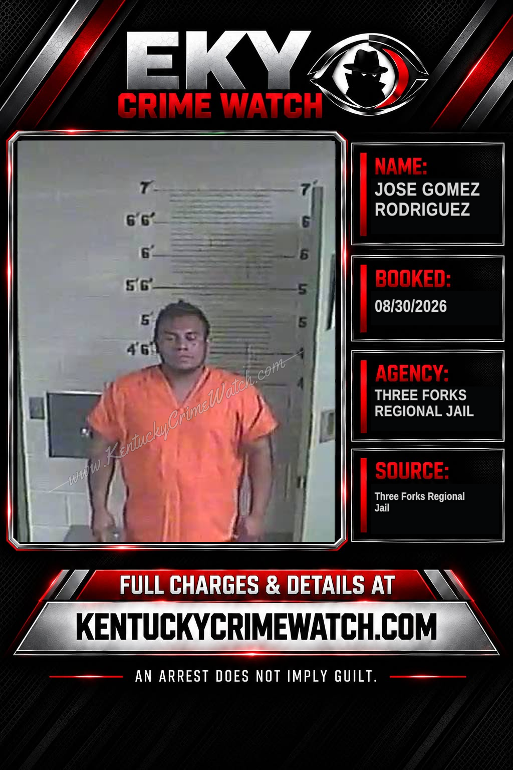 Jose Gomez Rodriguez booking image