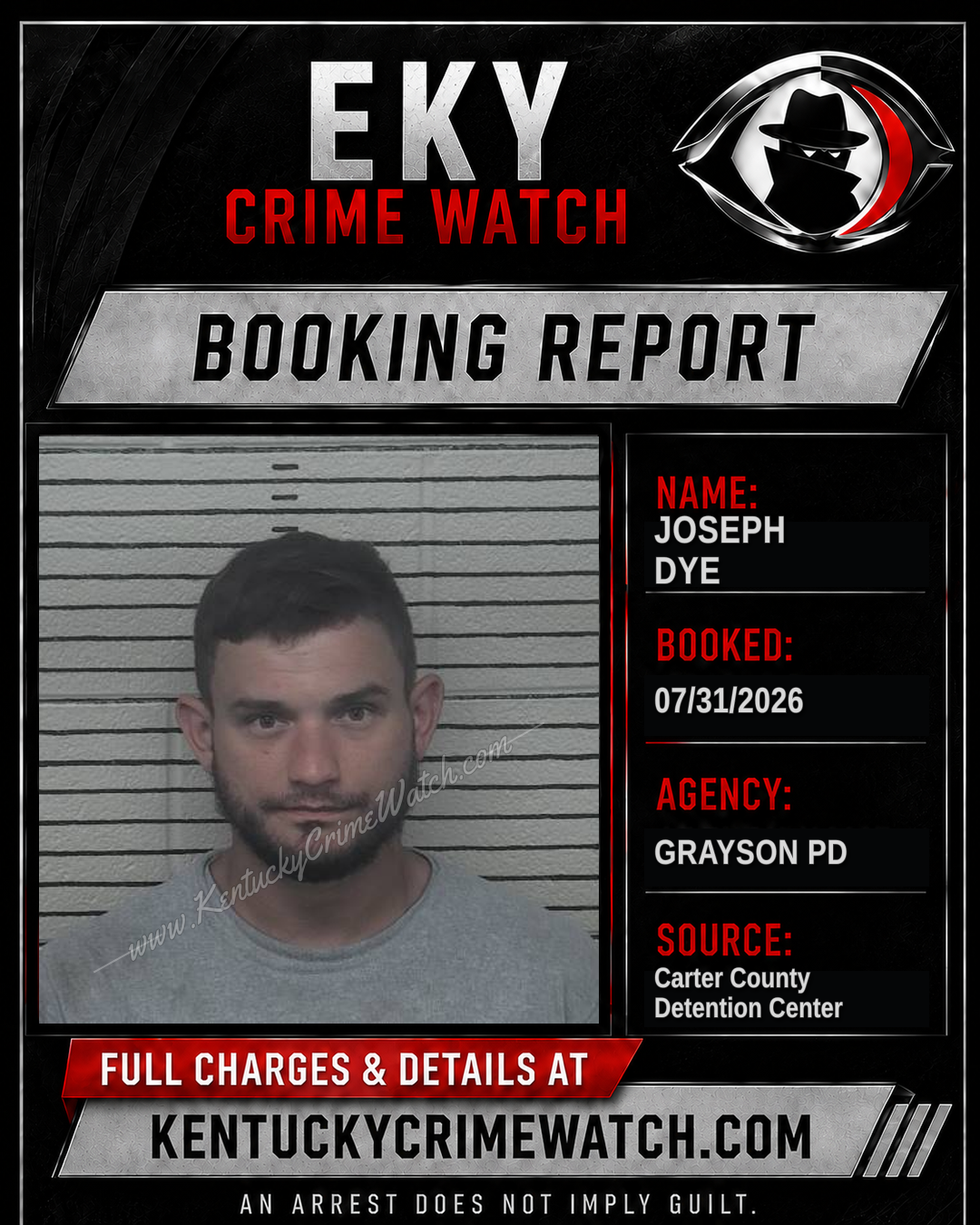 JOSEPH DYE booking image