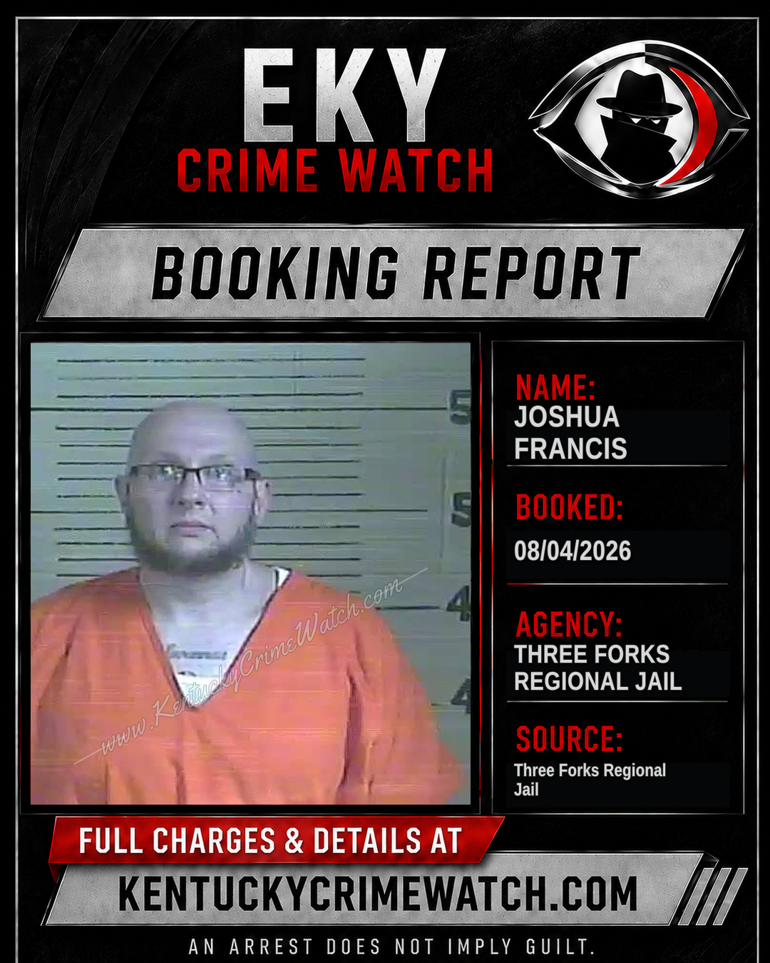 Joshua Francis booking image