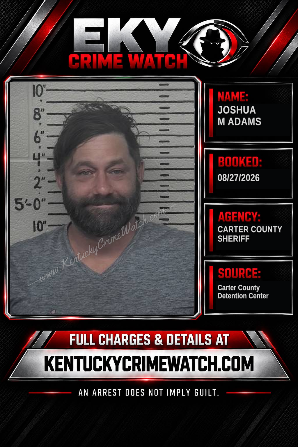 JOSHUA M ADAMS booking image