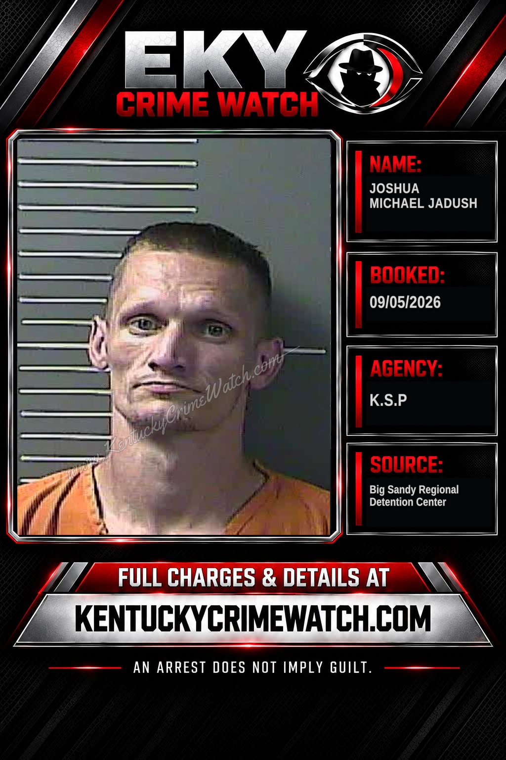 JOSHUA MICHAEL JADUSH booking image