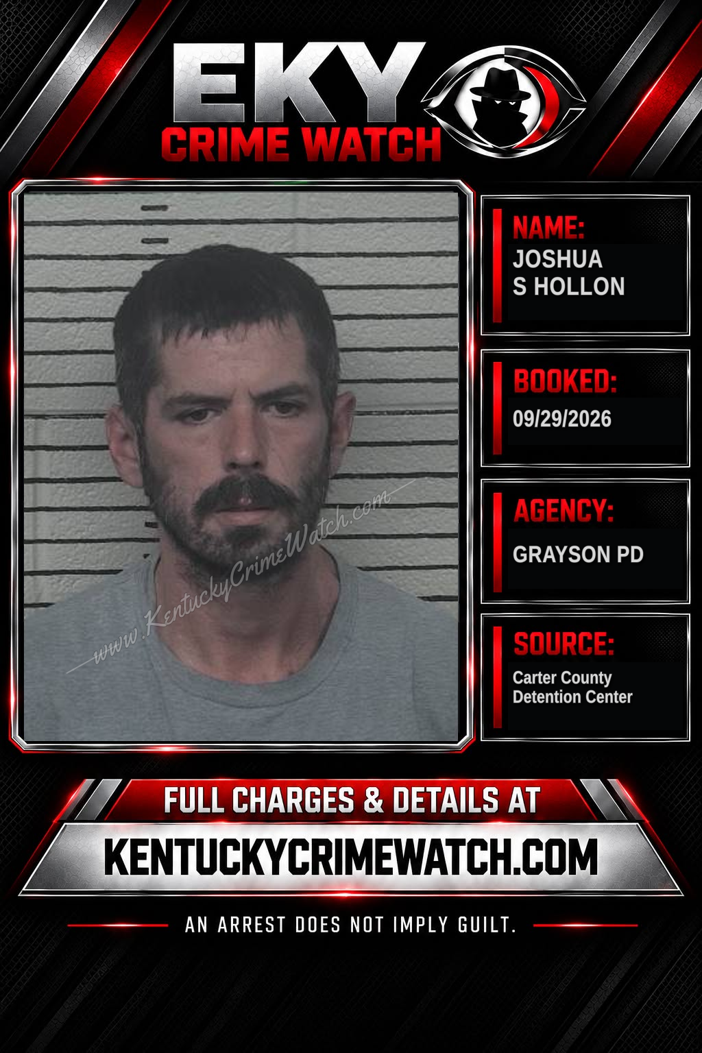 JOSHUA S HOLLON booking image