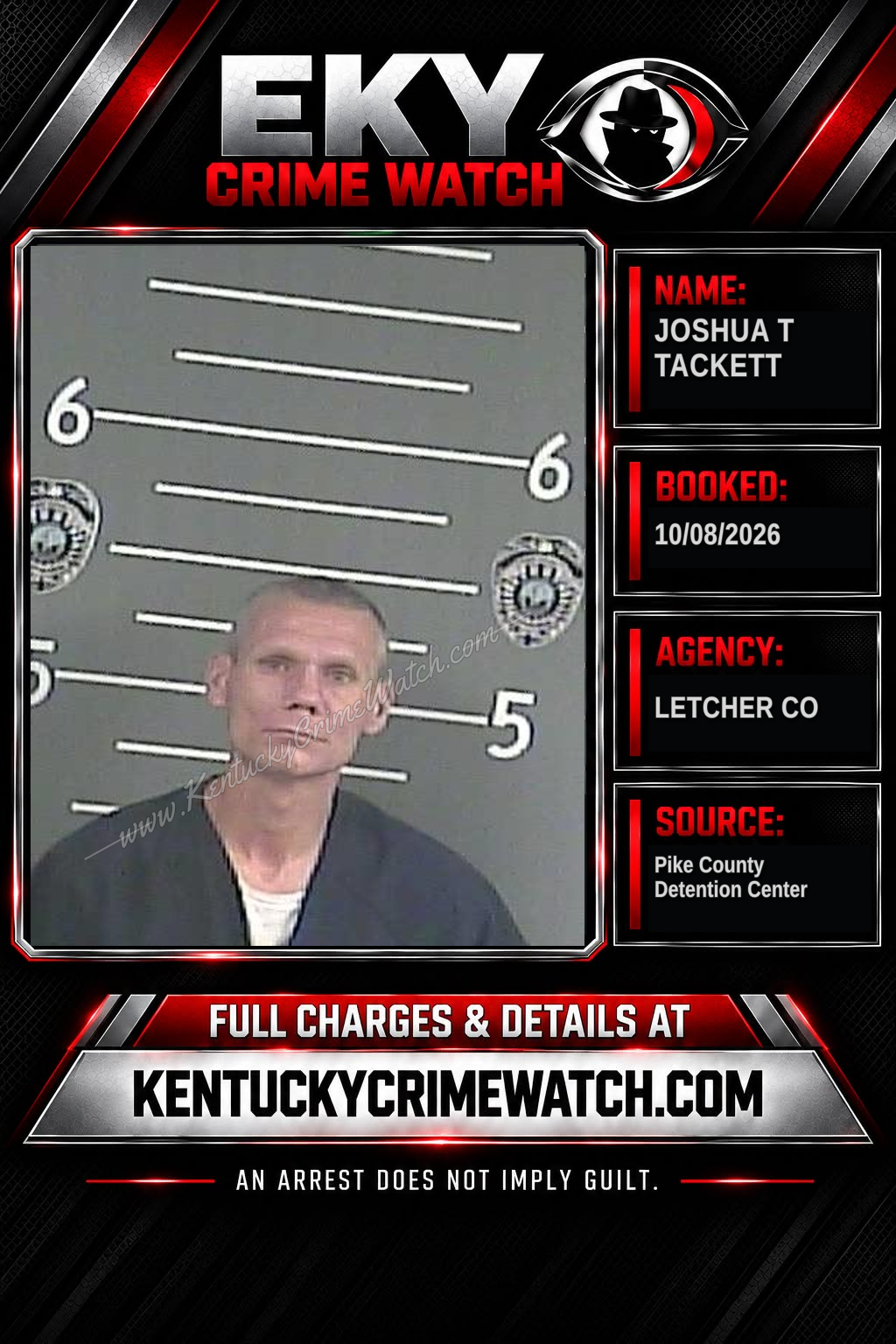JOSHUA T TACKETT booking image