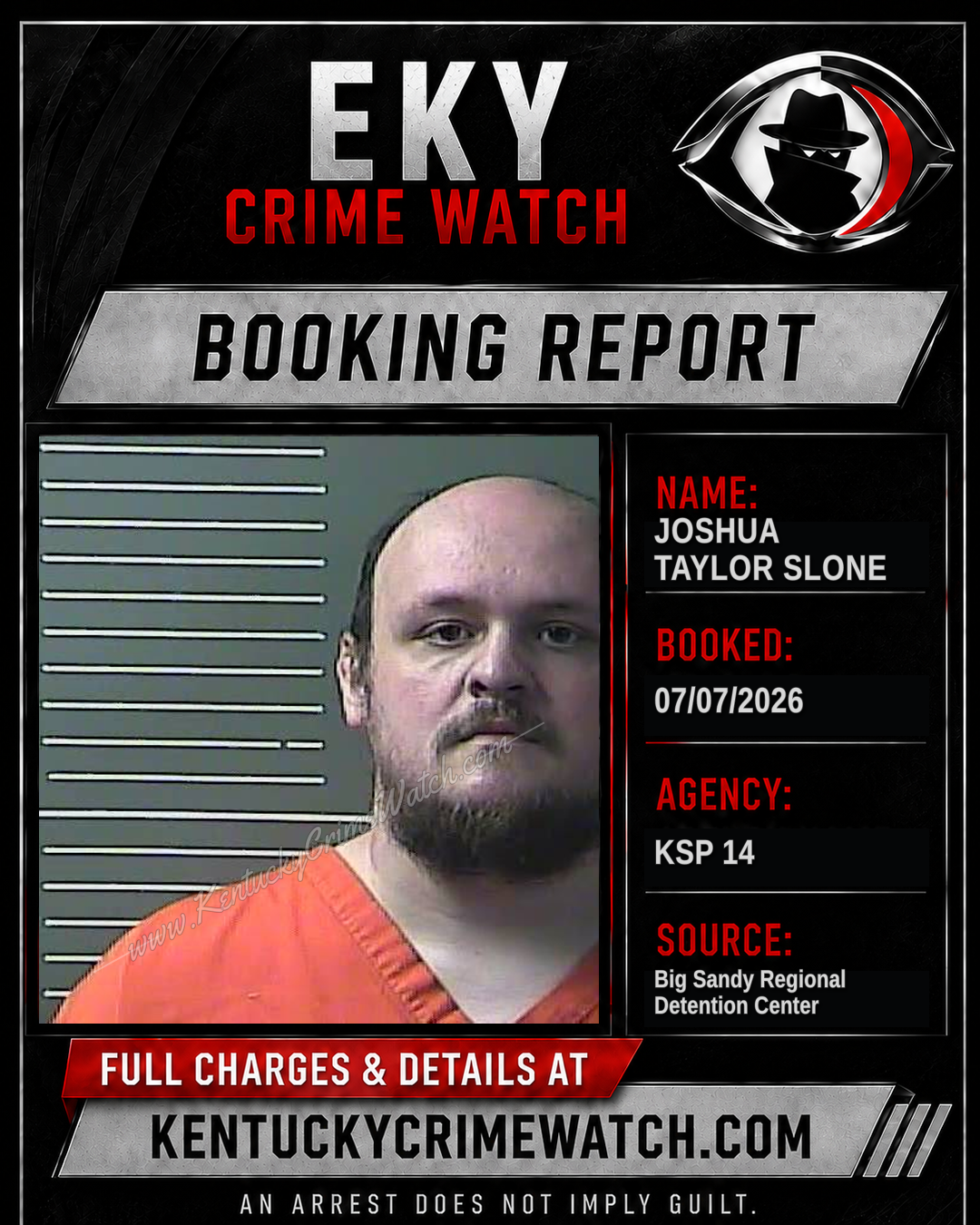 JOSHUA TAYLOR SLONE booking image