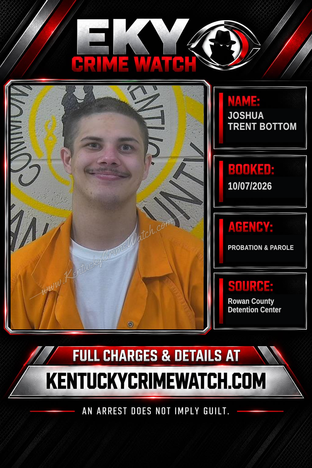 JOSHUA TRENT BOTTOM booking image