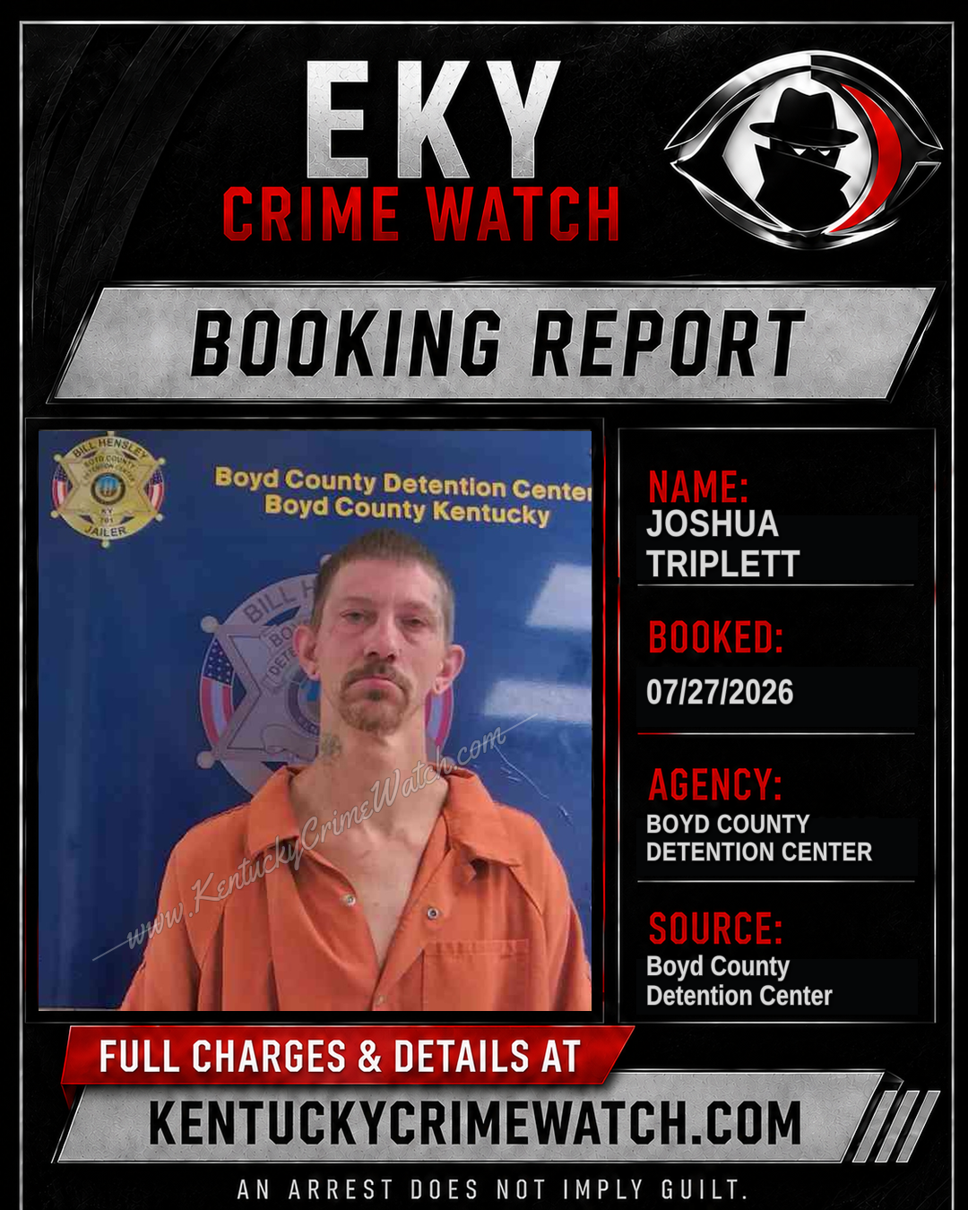 JOSHUA TRIPLETT booking image