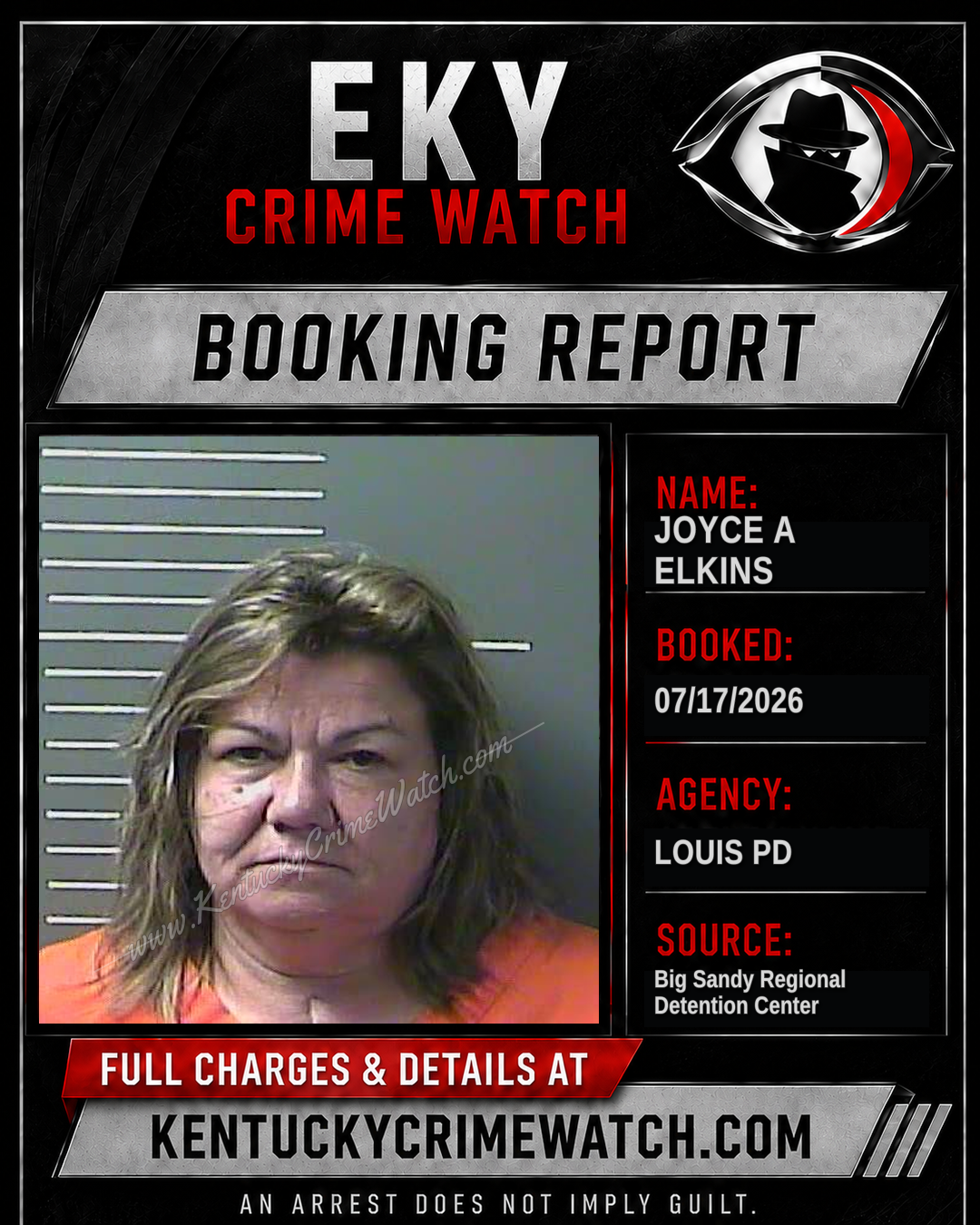 JOYCE A ELKINS booking image