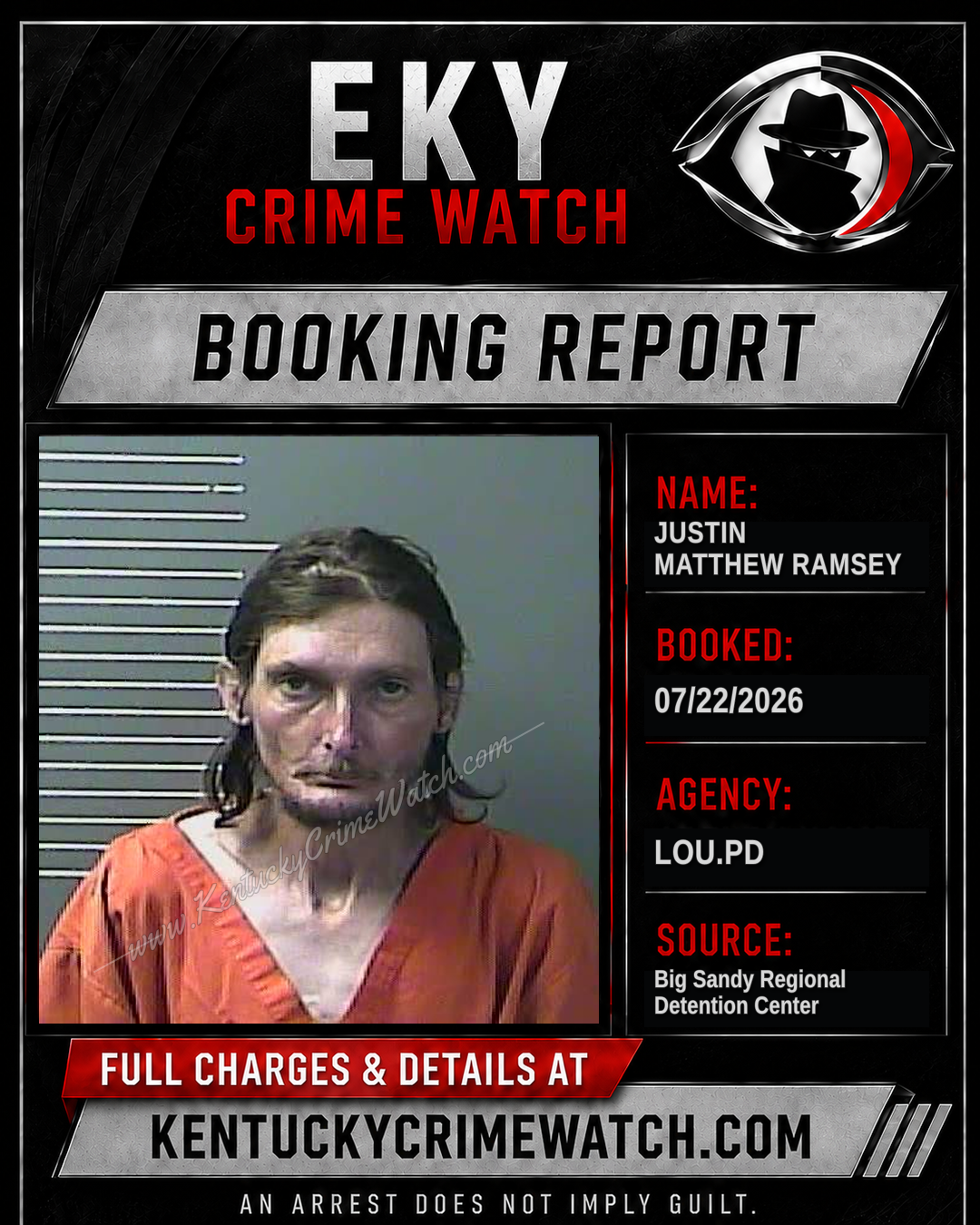 JUSTIN MATTHEW RAMSEY booking image