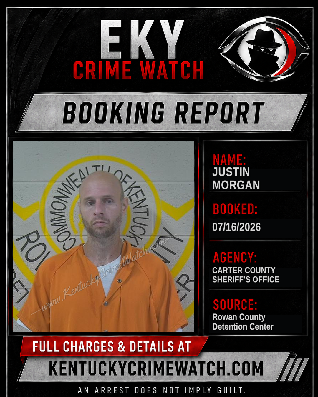 JUSTIN MORGAN booking image