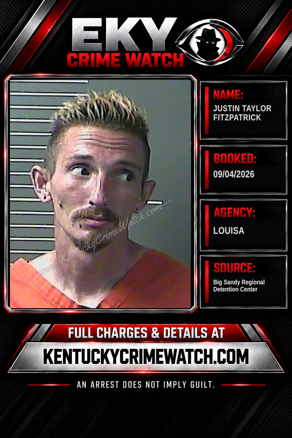 JUSTIN TAYLOR FITZPATRICK booking image
