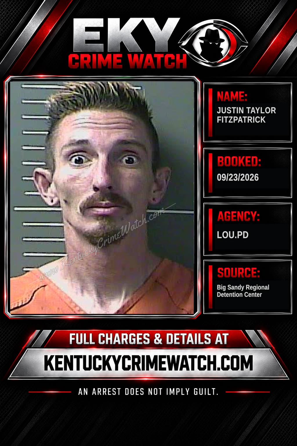 JUSTIN TAYLOR FITZPATRICK booking image