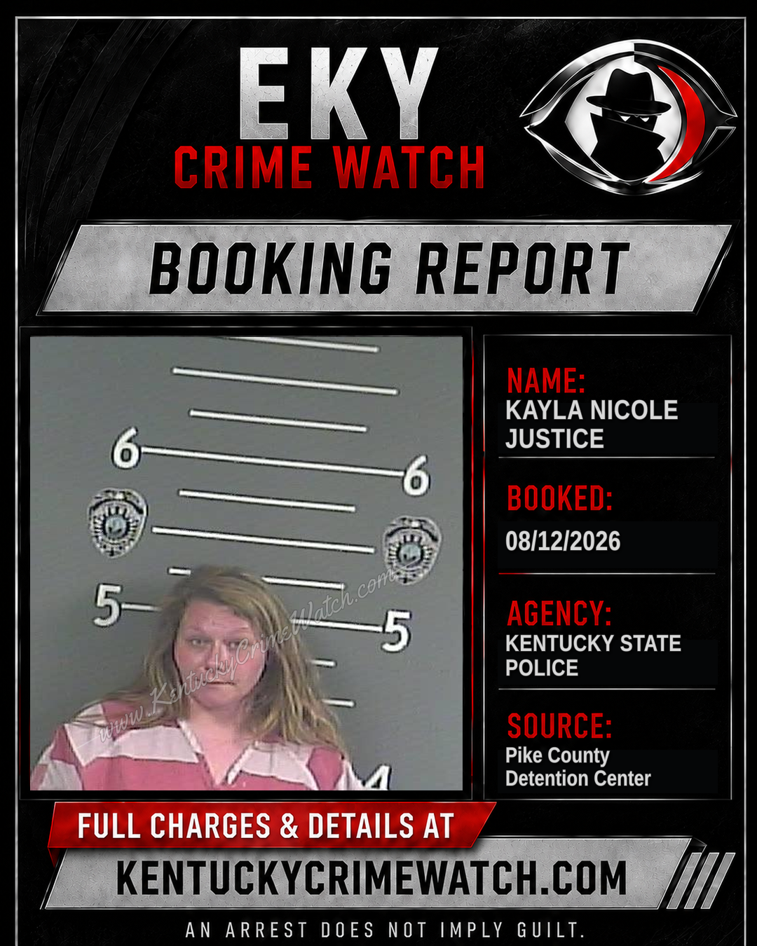 KAYLA NICOLE JUSTICE booking image