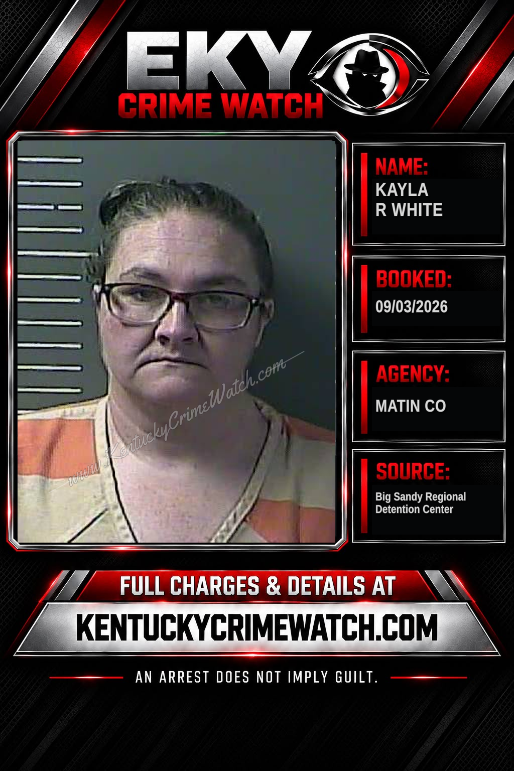 KAYLA R WHITE booking image