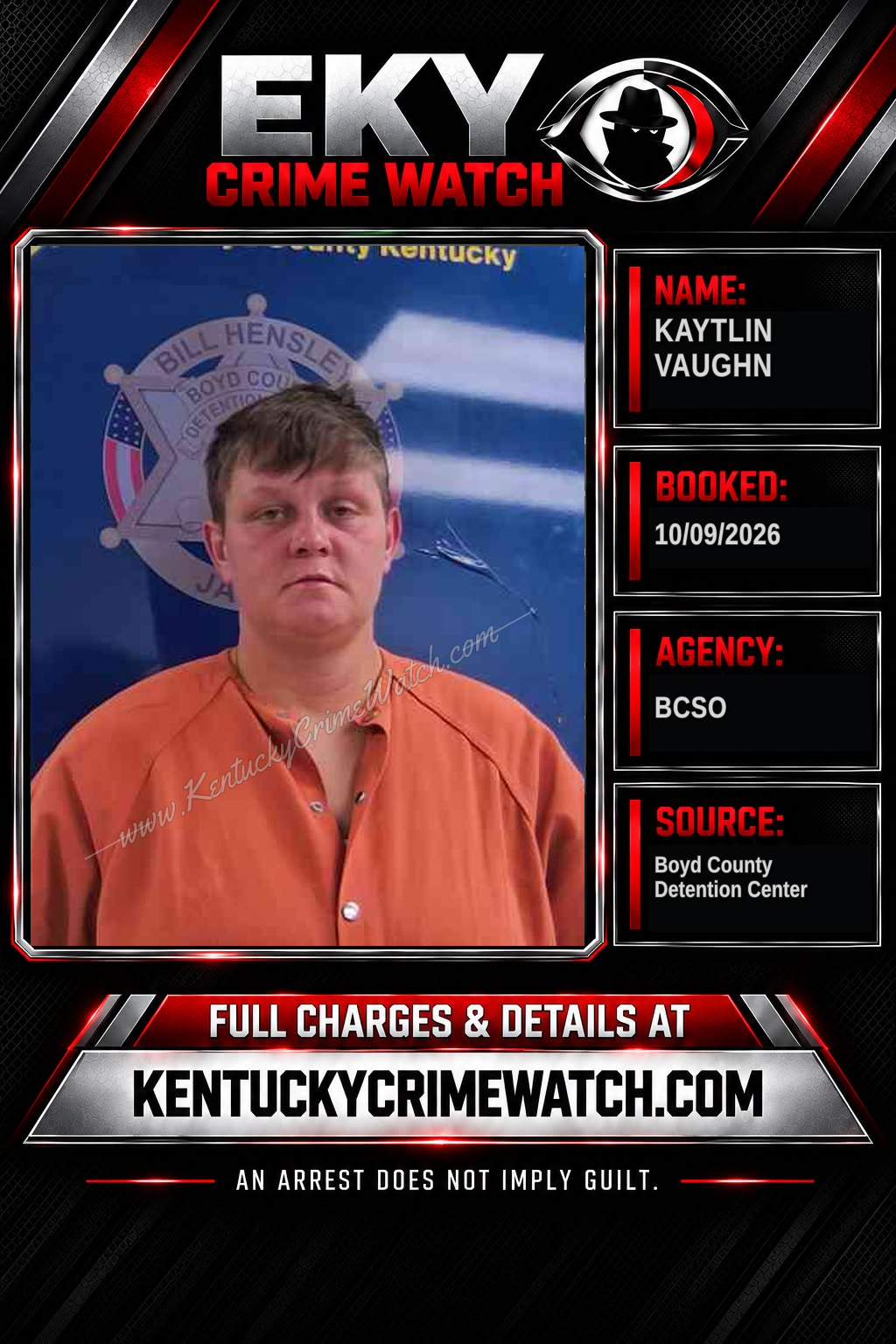 KAYTLIN VAUGHN booking image