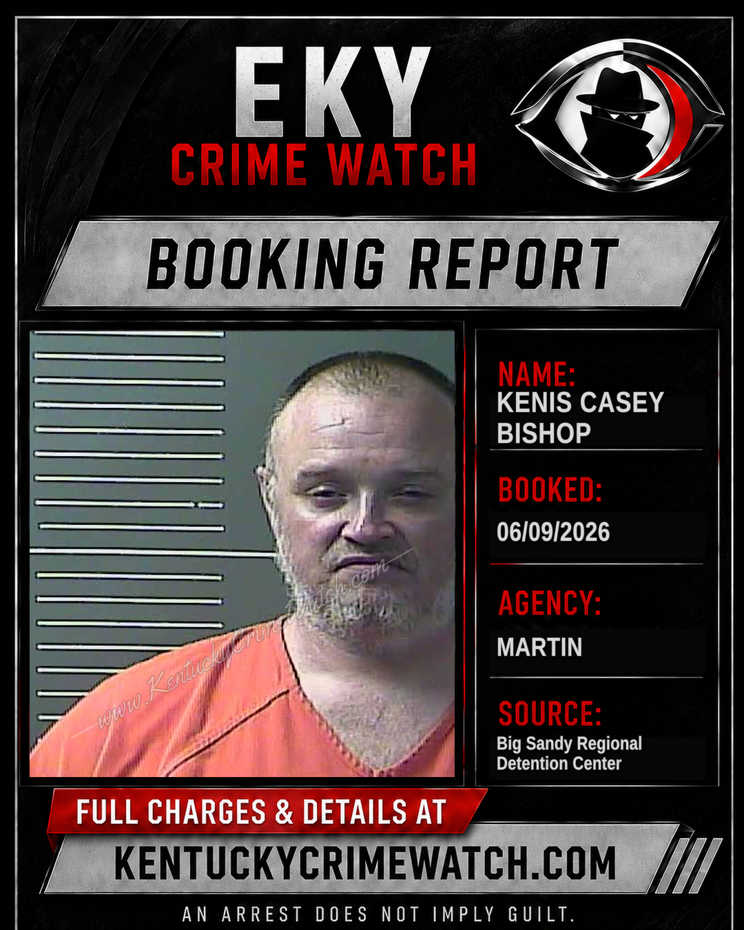 KENIS CASEY BISHOP booking image