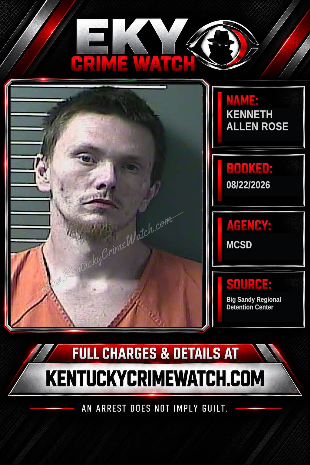 KENNETH ALLEN ROSE booking image