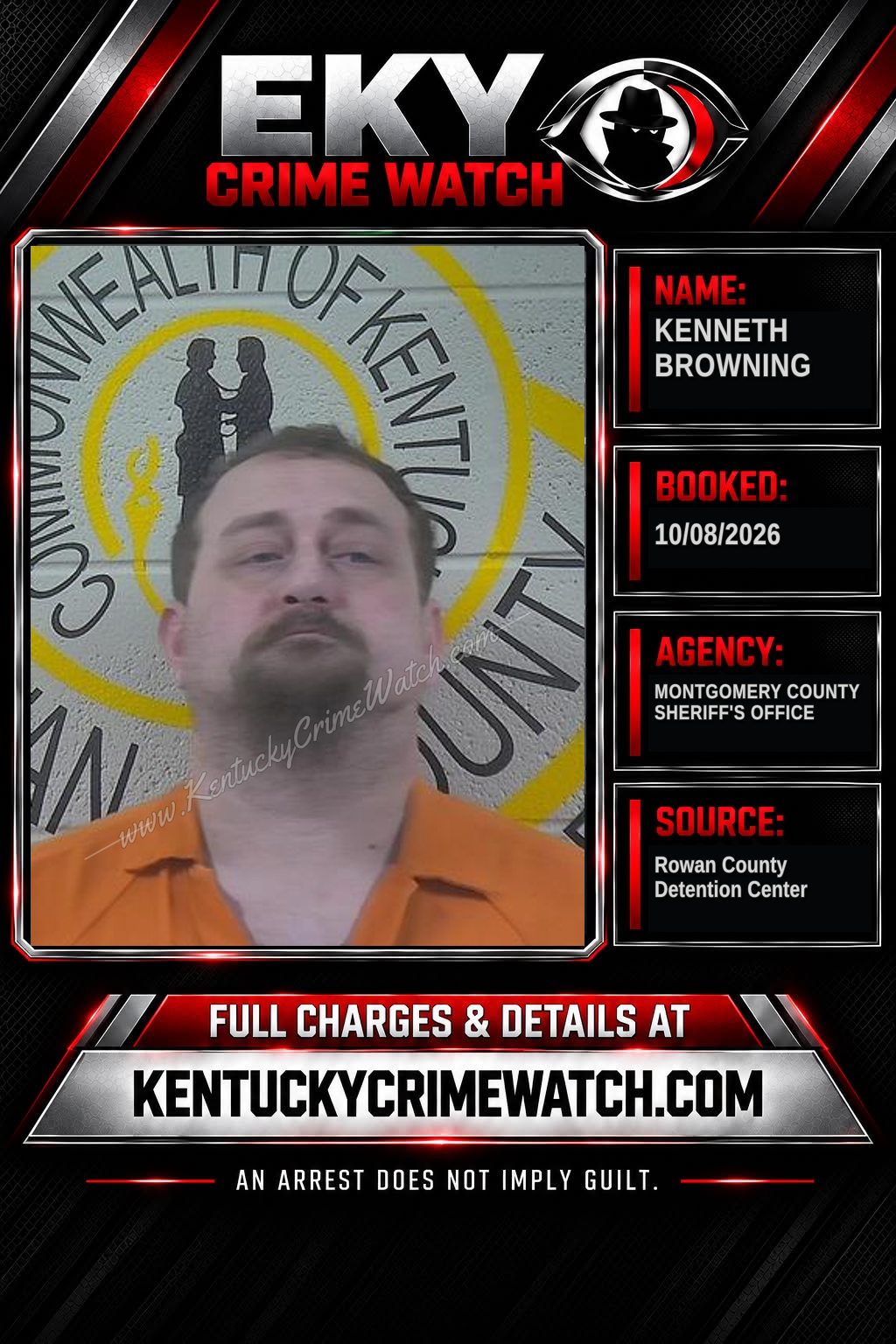 KENNETH BROWNING booking image