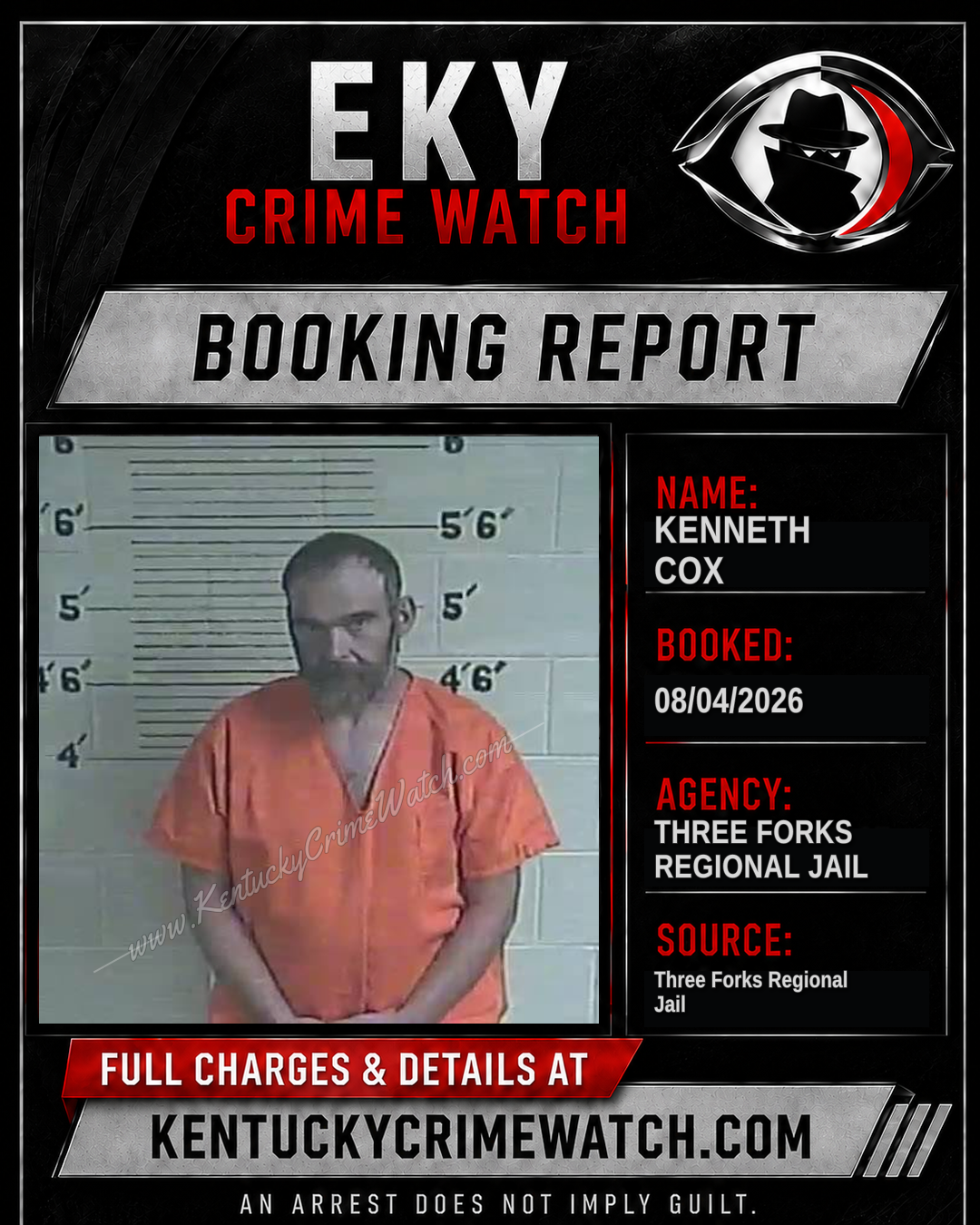 Kenneth Cox booking image