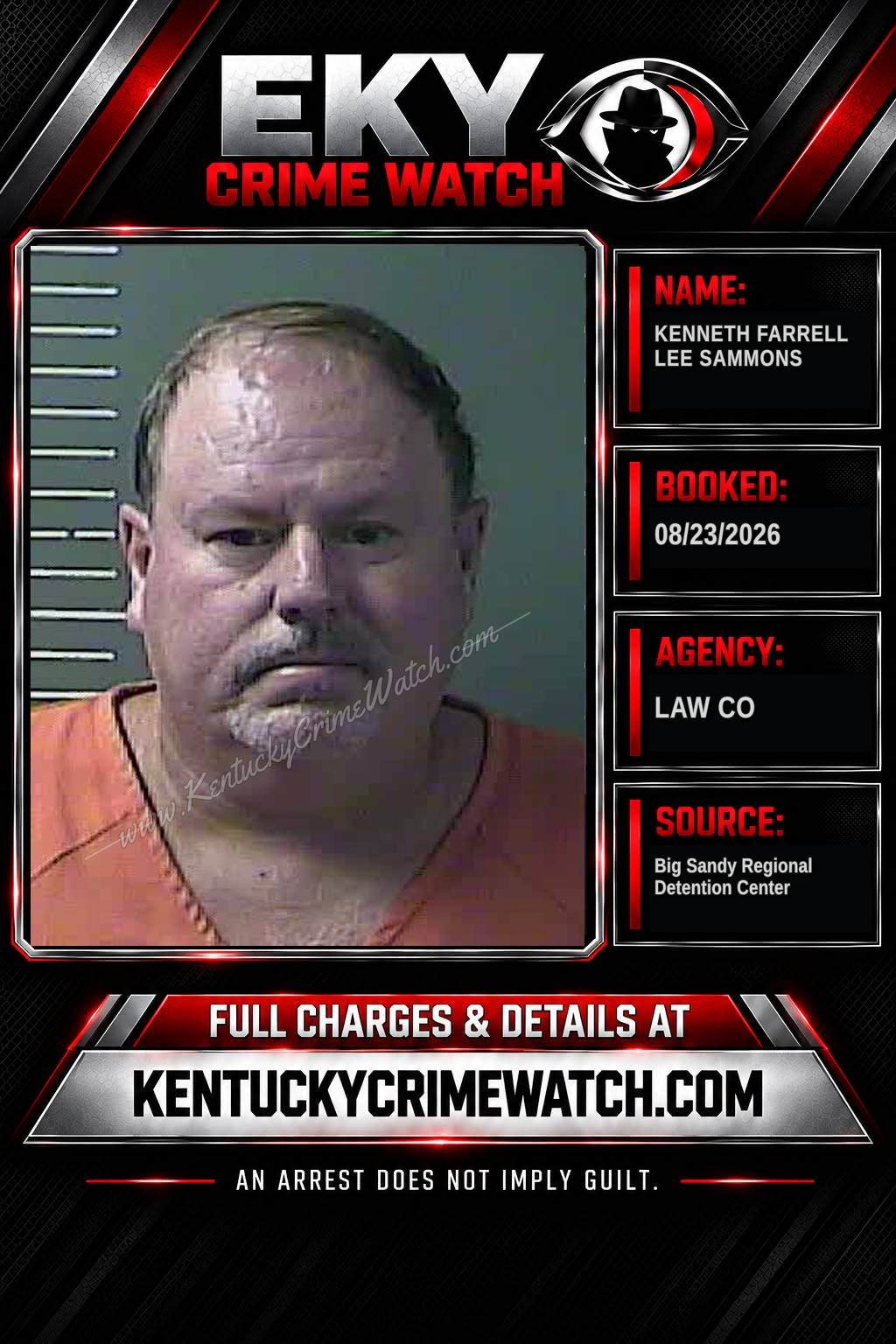 KENNETH FARRELL LEE SAMMONS booking image