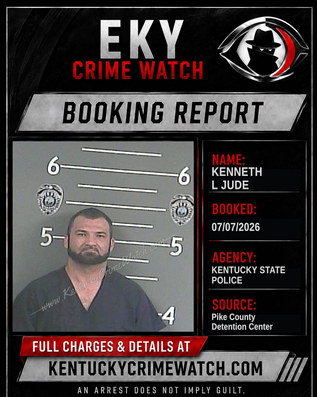KENNETH L JUDE booking image
