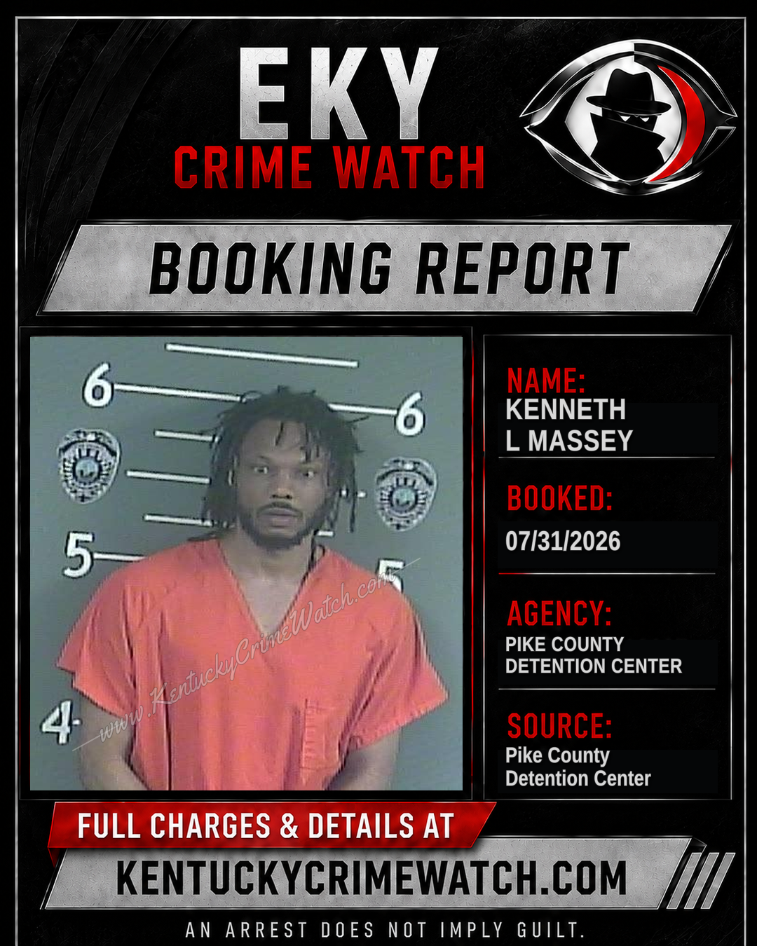 KENNETH L MASSEY booking image