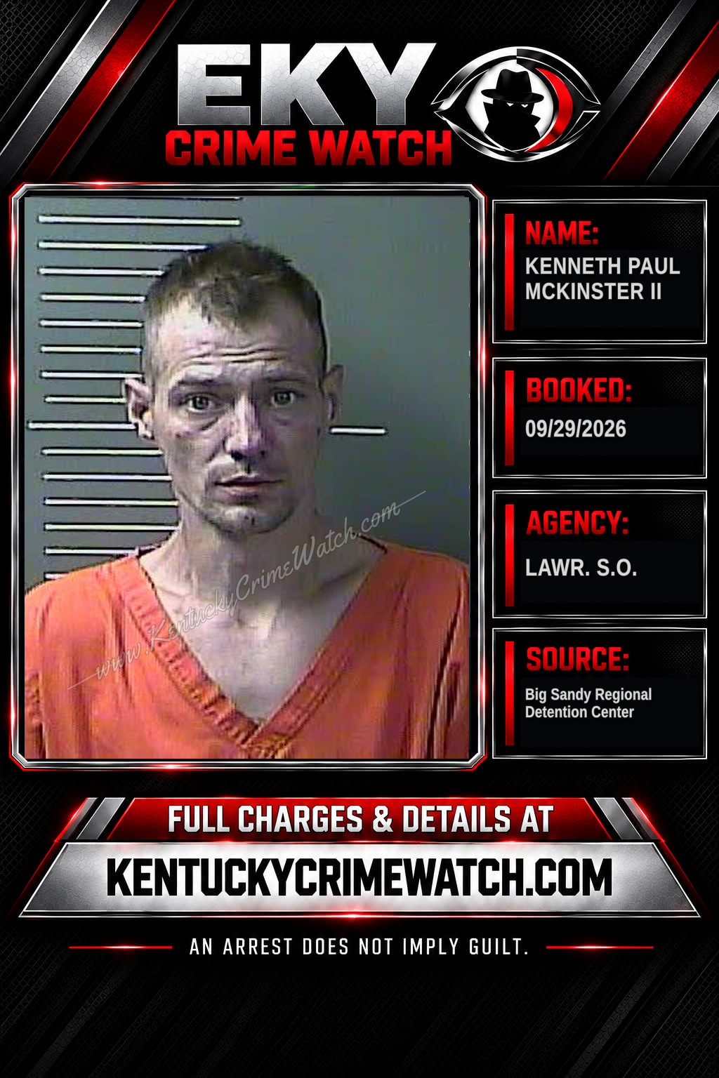 KENNETH PAUL MCKINSTER II booking image