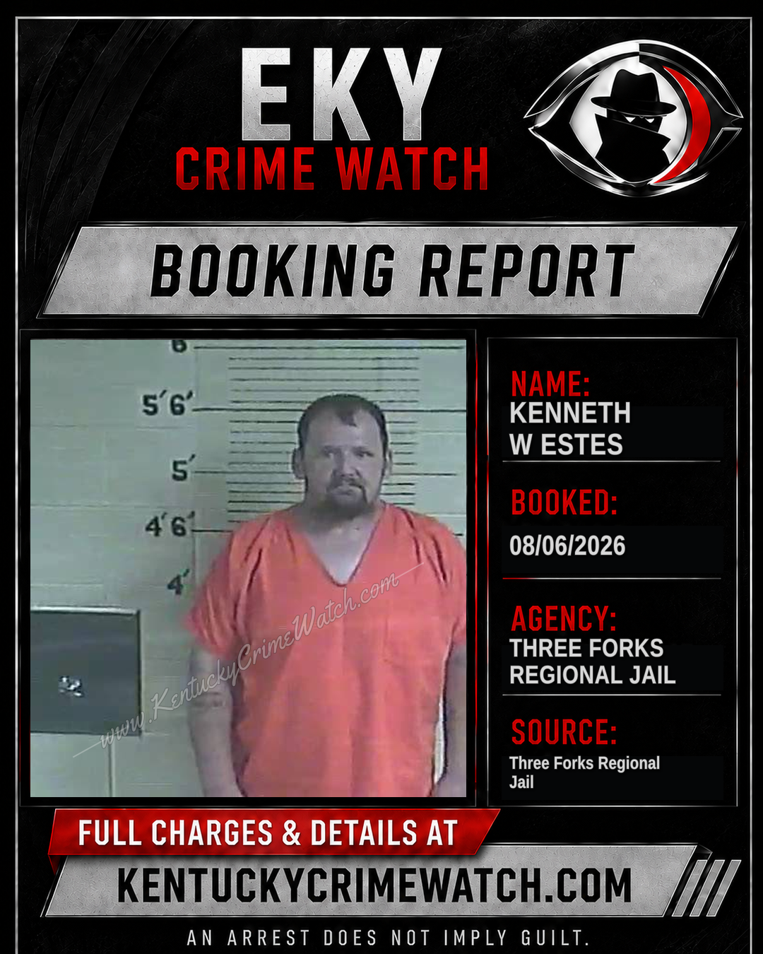 Kenneth W Estes booking image