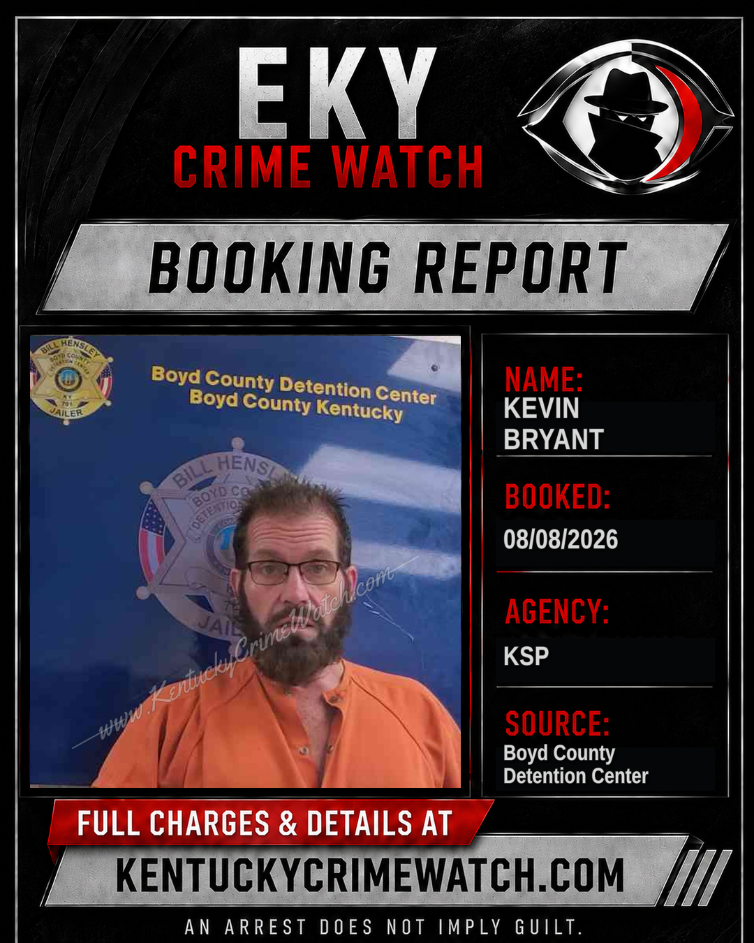 KEVIN BRYANT booking image