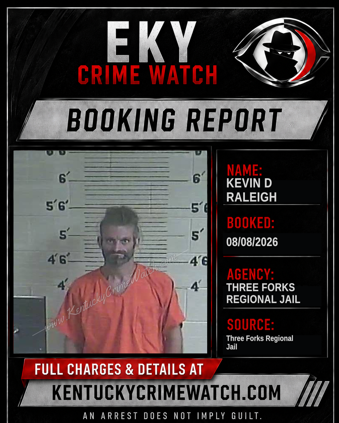 Kevin D Raleigh booking image