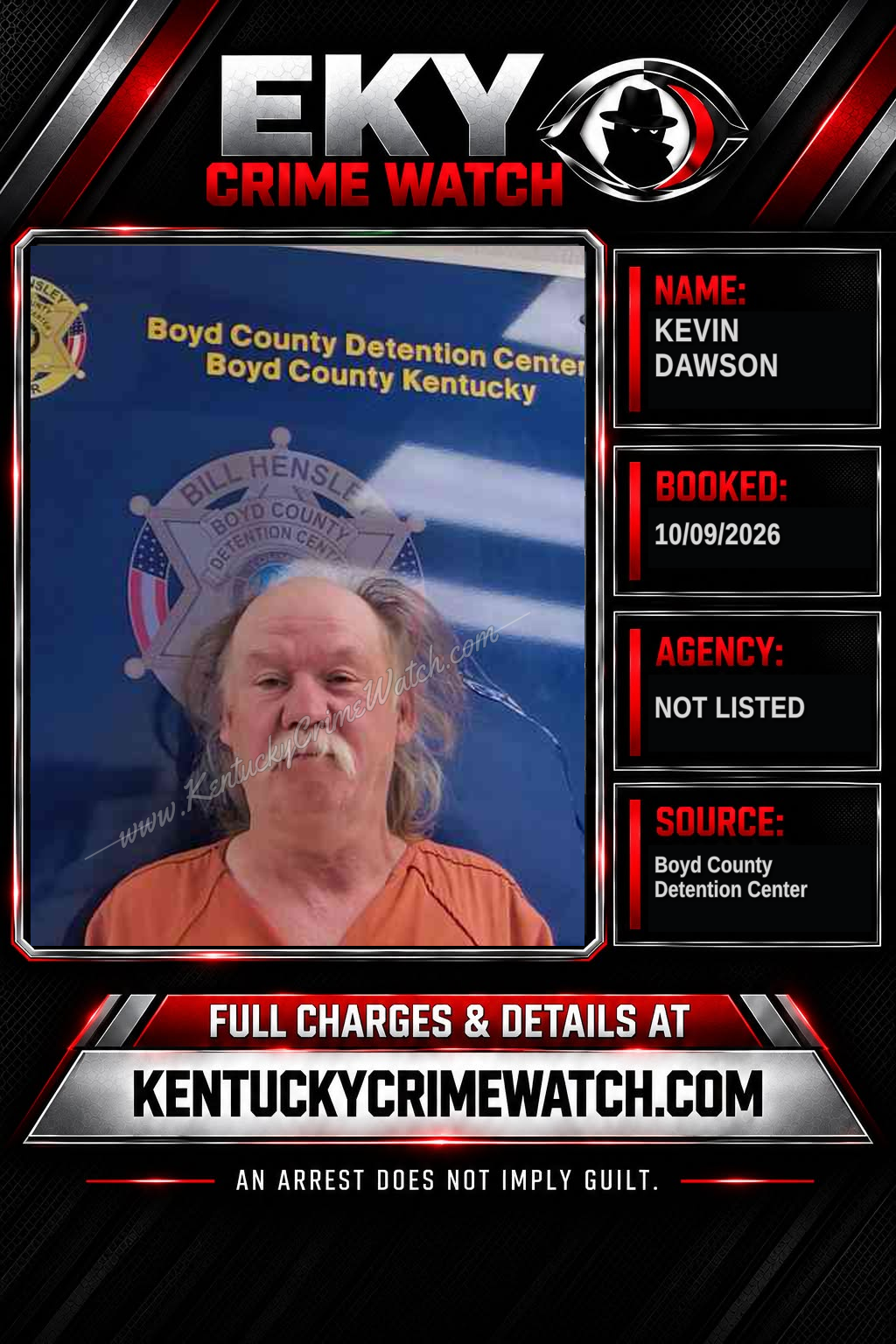 KEVIN DAWSON booking image