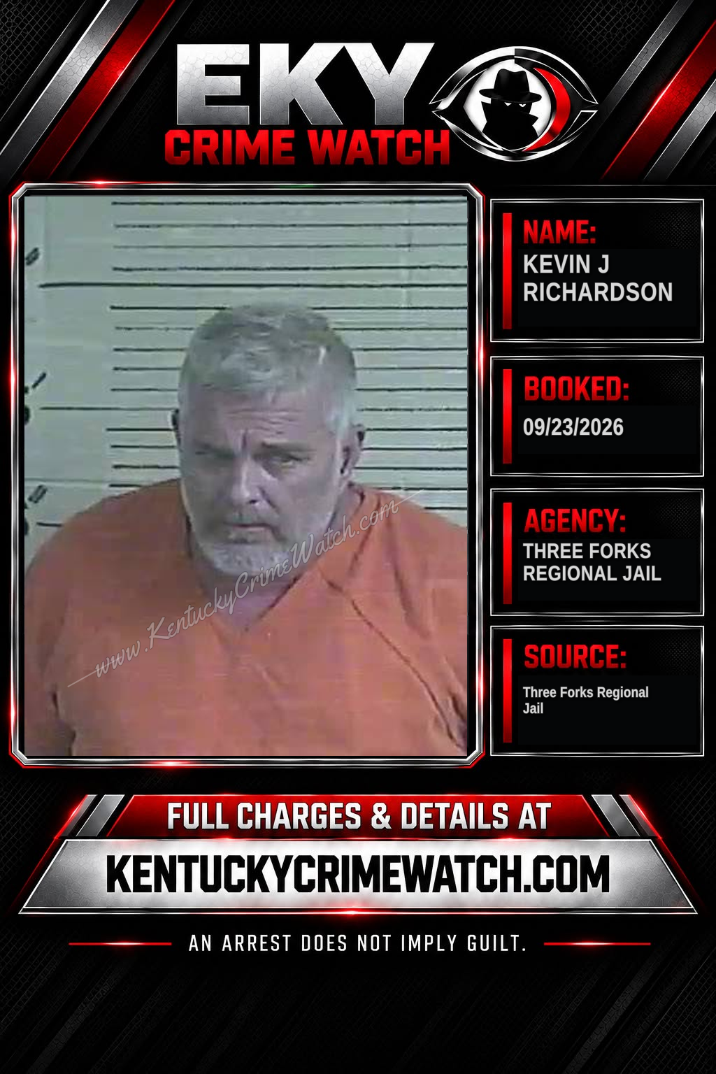 Kevin J Richardson booking image