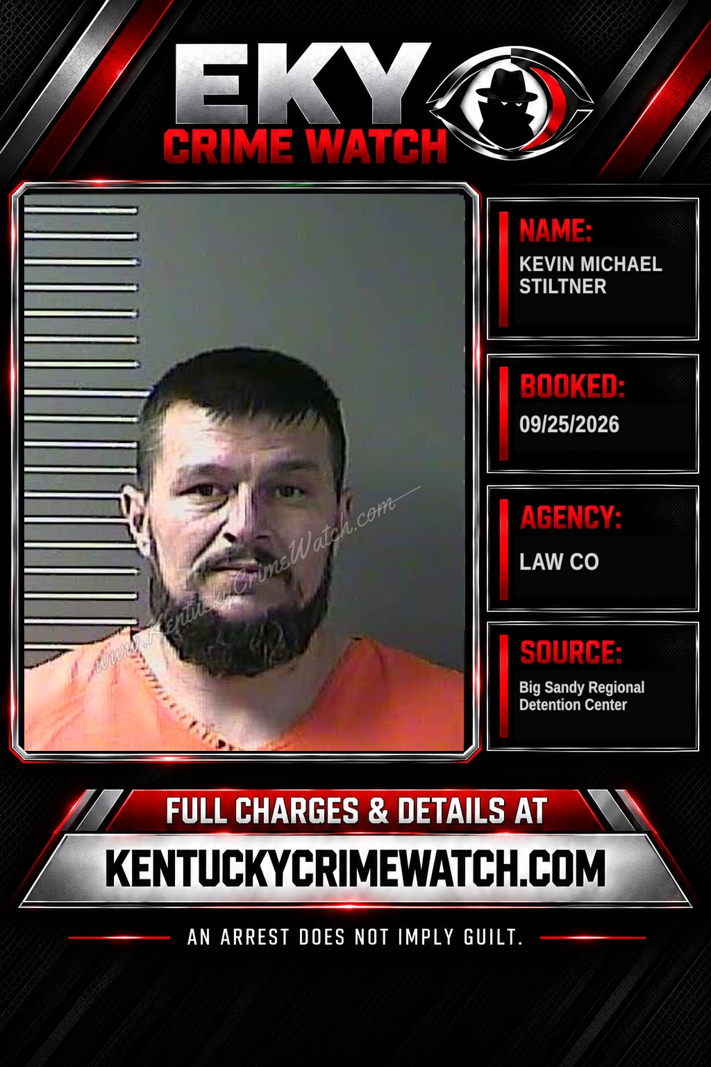 KEVIN MICHAEL STILTNER booking image