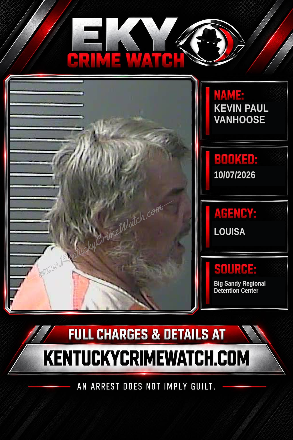 KEVIN PAUL VANHOOSE booking image