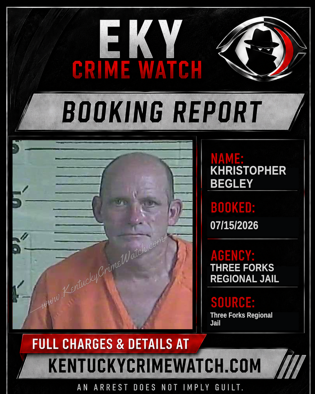 Khristopher Begley booking image