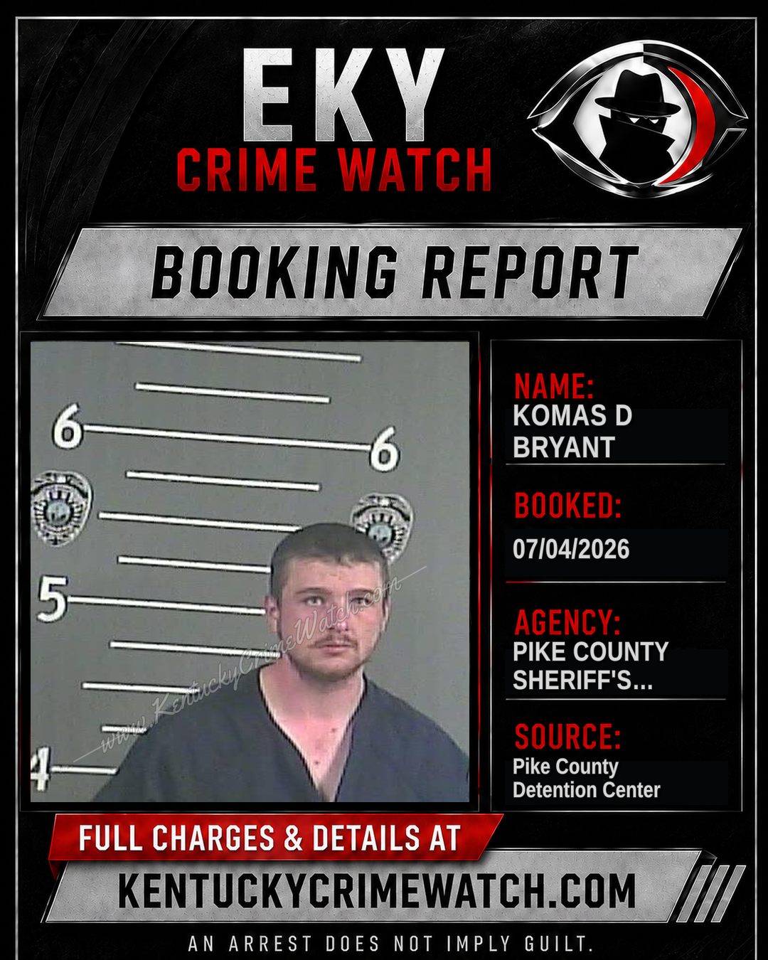 KOMAS D BRYANT booking image