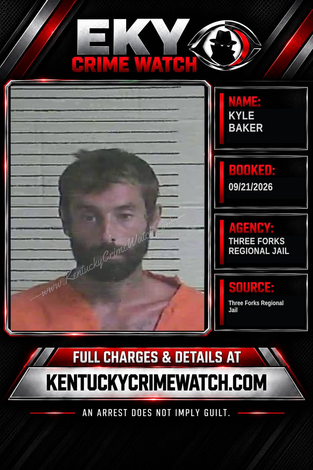 Kyle Baker booking image