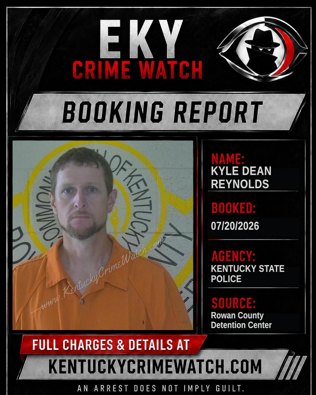 KYLE DEAN REYNOLDS booking image