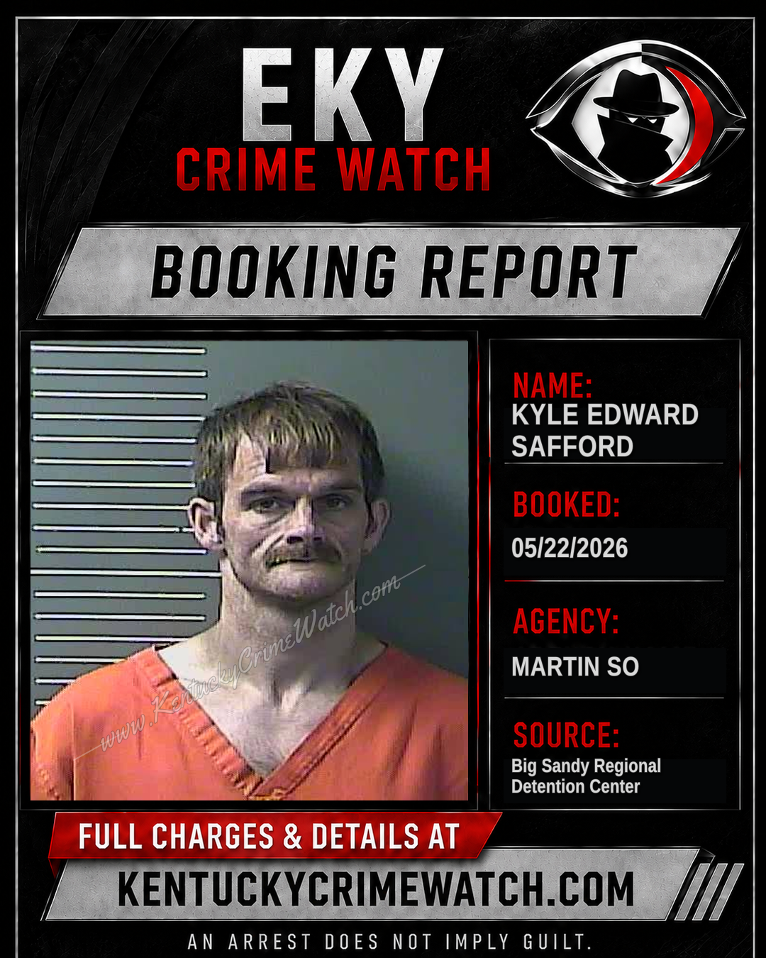 KYLE EDWARD SAFFORD booking image