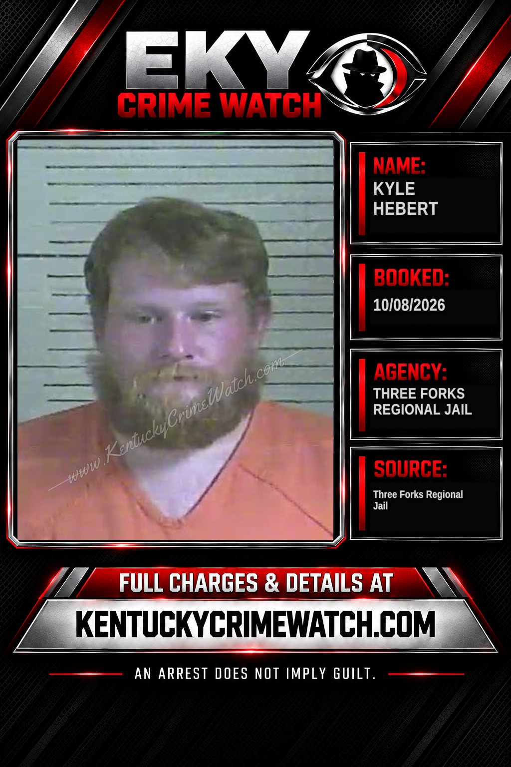Kyle Hebert booking image