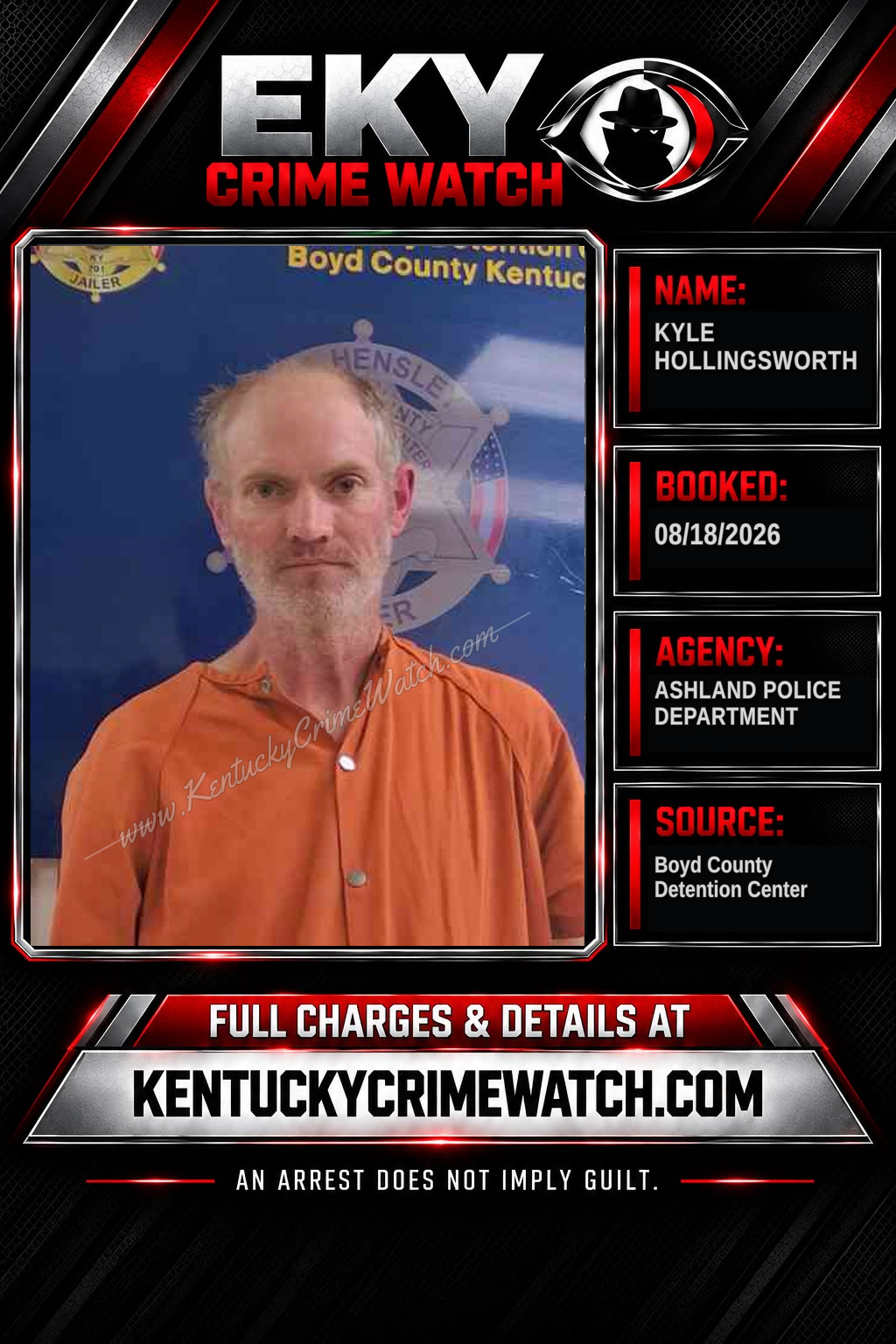 KYLE HOLLINGSWORTH booking image