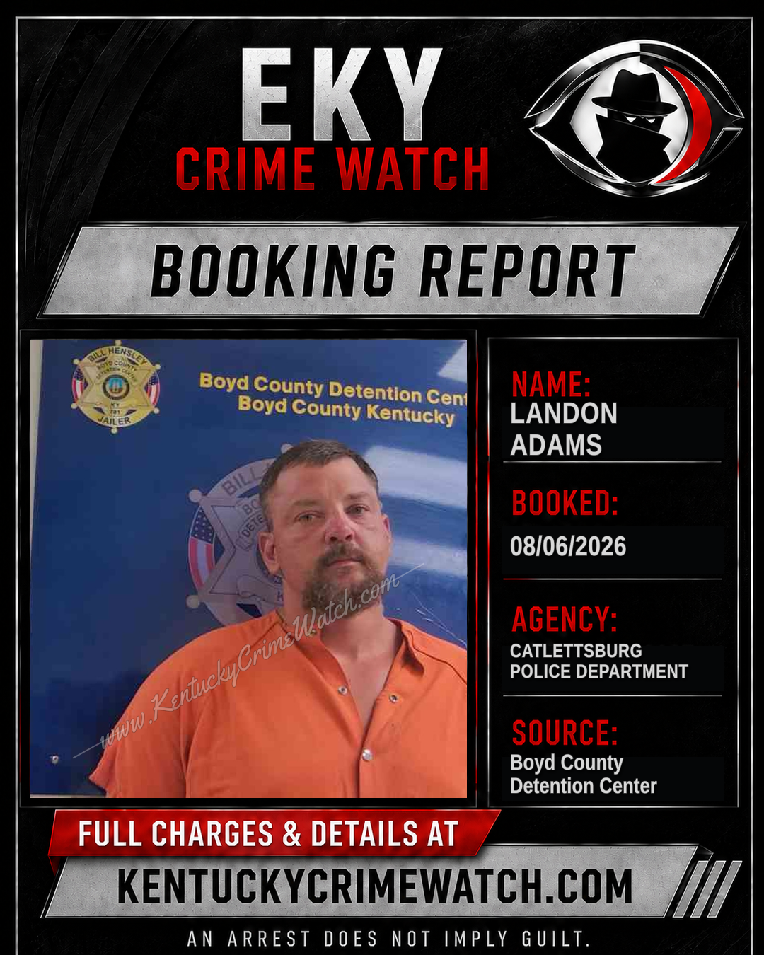 LANDON ADAMS booking image