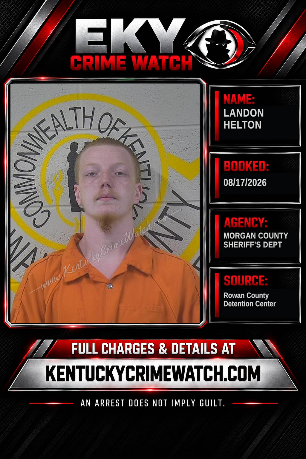 LANDON HELTON booking image